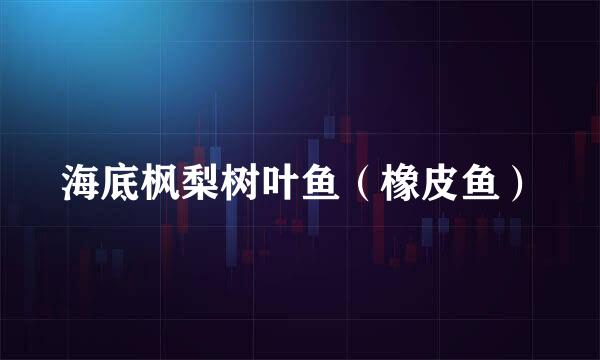 海底枫梨树叶鱼(橡皮鱼)