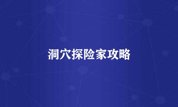 洞穴探险家攻略