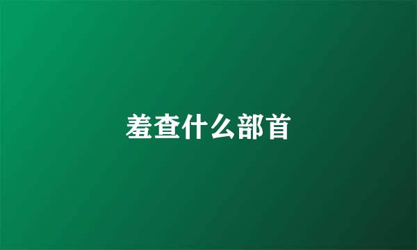 羞查什么部首
