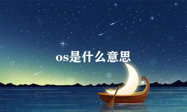 os是什么意思