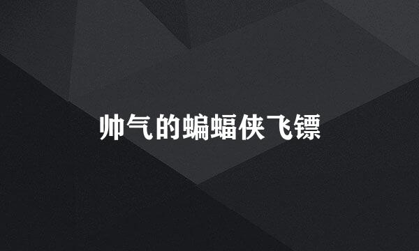 帅气的蝙蝠侠飞镖