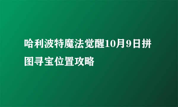 哈利波特魔法觉醒10月9日拼图寻宝位置攻略