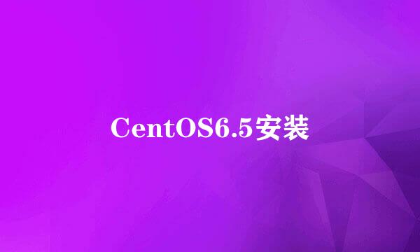 CentOS6.5安装