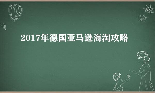 2017年德国亚马逊海淘攻略