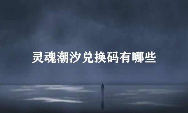 灵魂潮汐兑换码有哪些