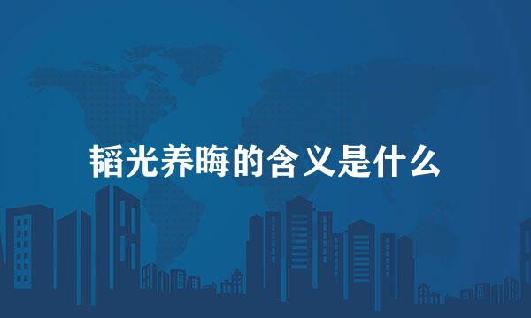 韬光养晦的含义是什么