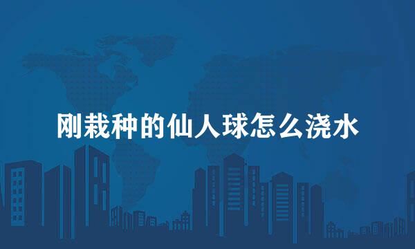 刚栽种的仙人球怎么浇水