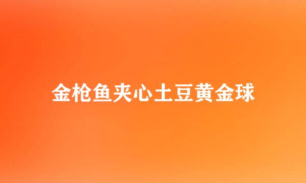金枪鱼夹心土豆黄金球
