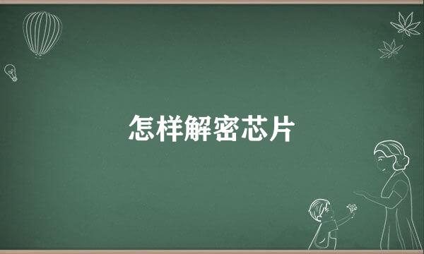 怎样解密芯片