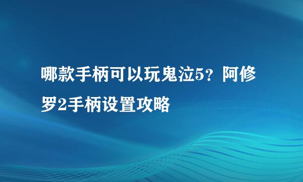 哪款手柄可以玩鬼泣5？阿修罗2手柄设置攻略