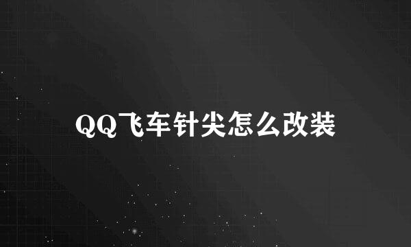 QQ飞车针尖怎么改装