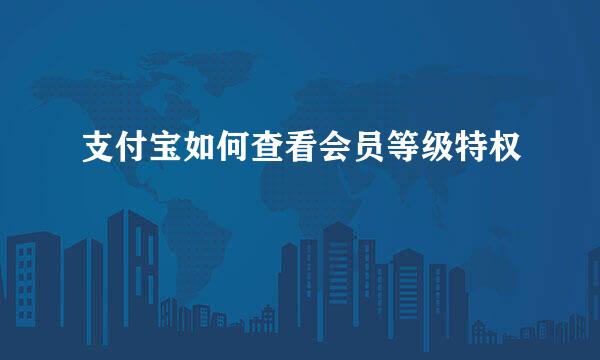 支付宝如何查看会员等级特权