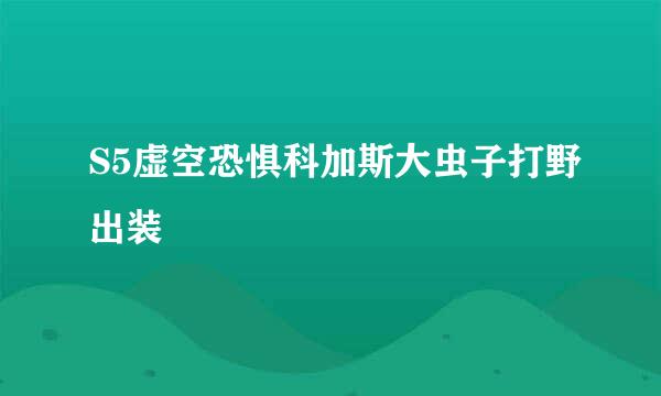 S5虚空恐惧科加斯大虫子打野出装