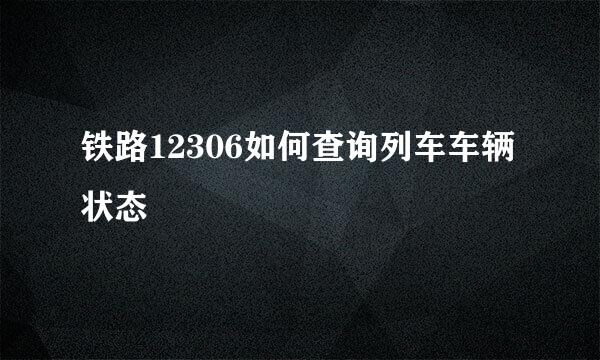 铁路12306如何查询列车车辆状态