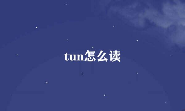 tun怎么读