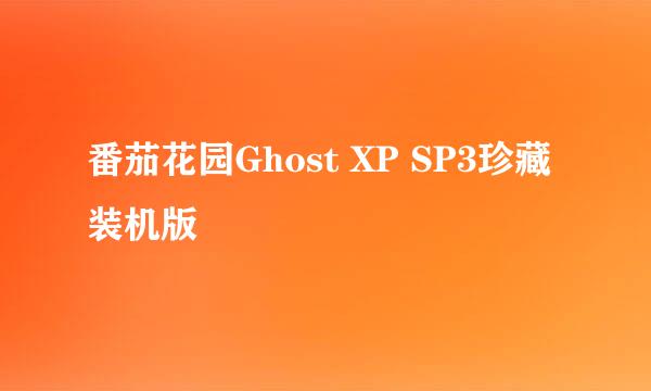 番茄花园Ghost XP SP3珍藏装机版
