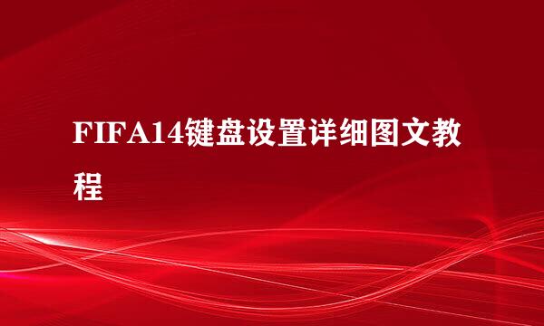FIFA14键盘设置详细图文教程