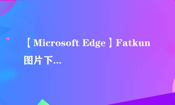 【Microsoft Edge】Fatkun图片下载程序安装教程
