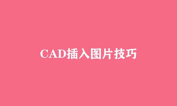 CAD插入图片技巧