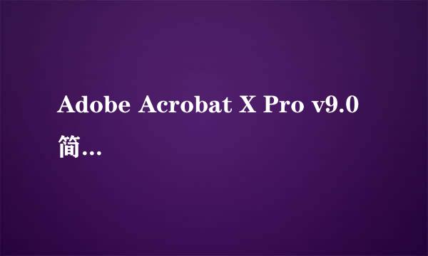 Adobe Acrobat X Pro v9.0简体中文版安装