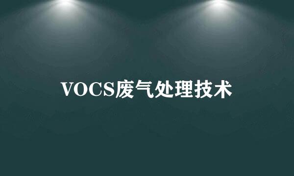 VOCS废气处理技术