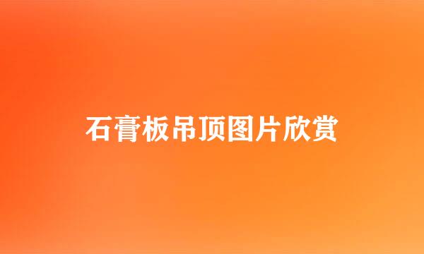 石膏板吊顶图片欣赏