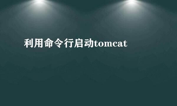 利用命令行启动tomcat