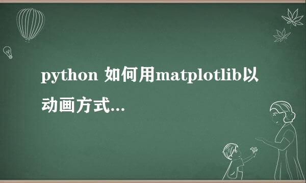 python 如何用matplotlib以动画方式画出内摆线