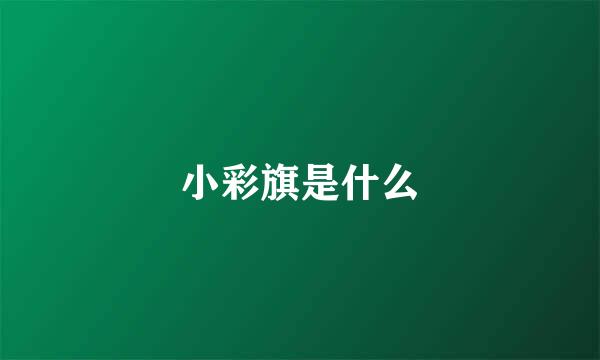 小彩旗是什么