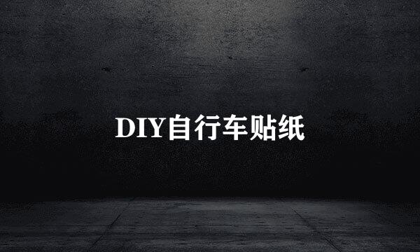DIY自行车贴纸
