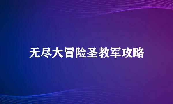 无尽大冒险圣教军攻略