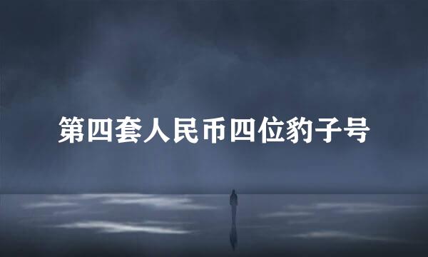 第四套人民币四位豹子号
