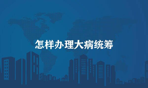 怎样办理大病统筹