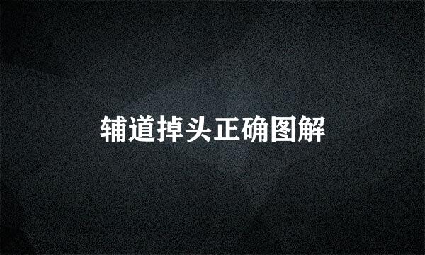 辅道掉头正确图解