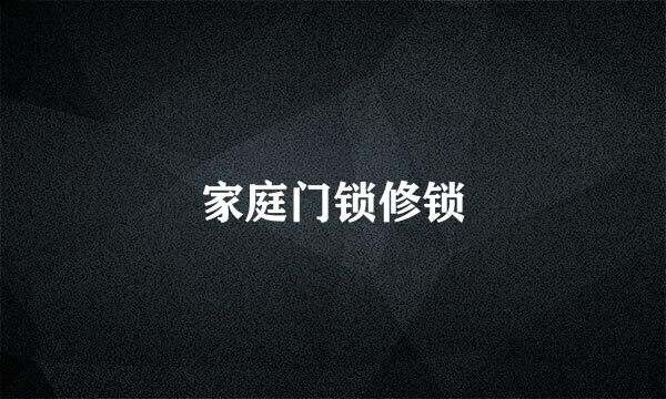 家庭门锁修锁
