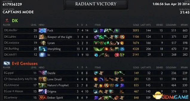 SL9联赛DK截止目前高歌猛进未尝一败 首支挺进决赛