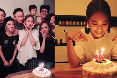 杨丞琳陈妍希合影 前者晒生日照片跟粉丝分享感动