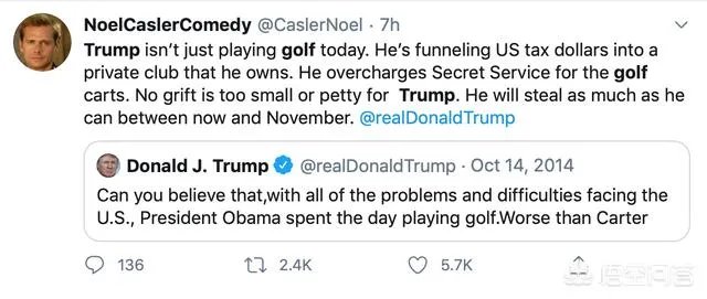 美国疫情死亡人数破10万,特朗普却在打高尔夫,他是在庆祝吗?