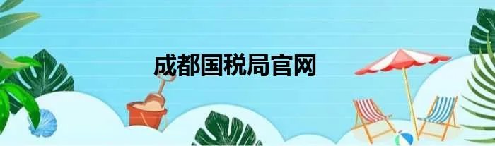 成都国税局官网