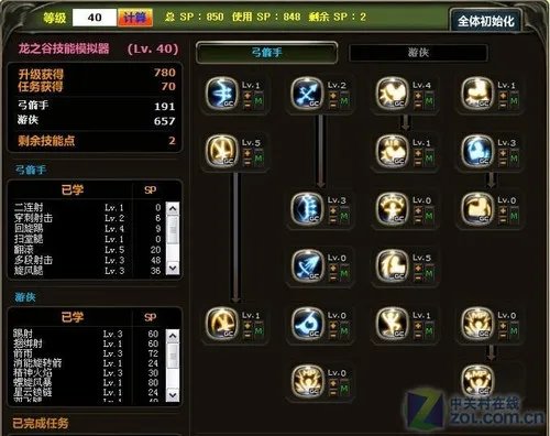 龙之谷游侠PK加点详解T3来临40级的完美