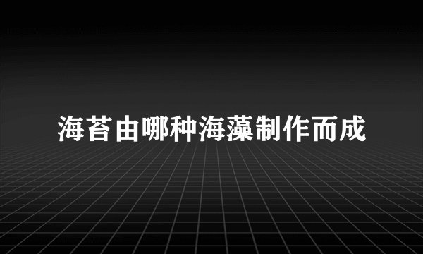 海苔由哪种海藻制作而成