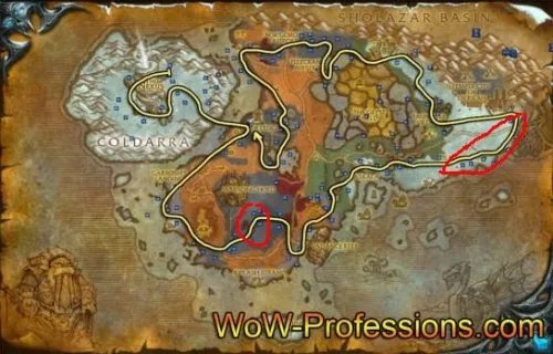 小编陪你玩魔兽世界 采矿1-600路线规划攻略