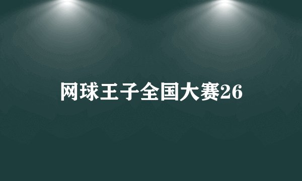 网球王子全国大赛26