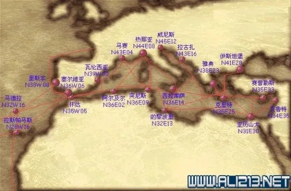 《大航海时代4威力加强版HD》港口地图坐标分布汇总 全港口分布