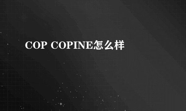 COP COPINE怎么样