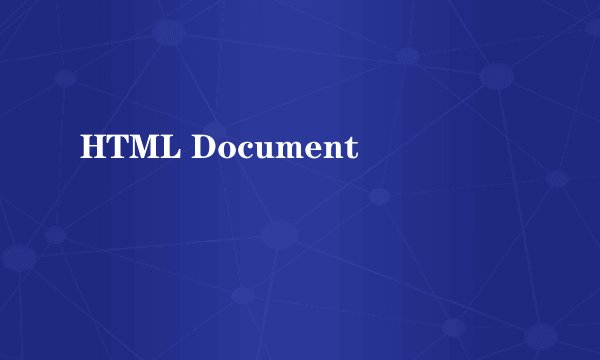 HTML Document