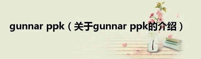 gunnar ppk（关于gunnar ppk的介绍）