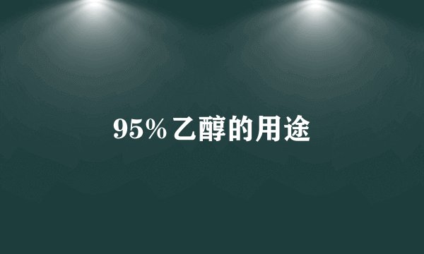 95%乙醇的用途