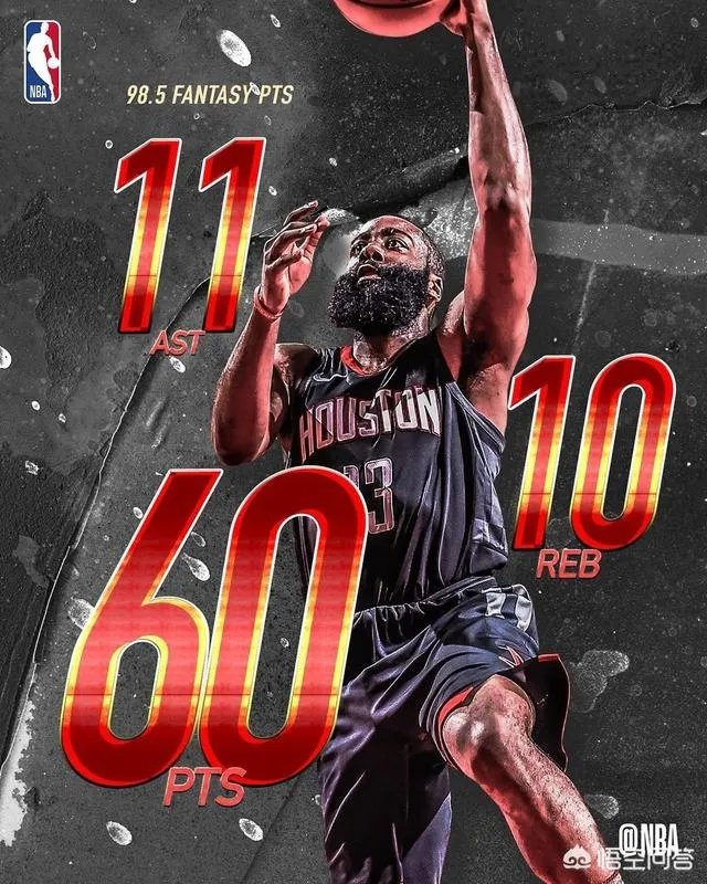 哈登的60+三双难度大。还是浓眉哥的45分17篮板的难度大？