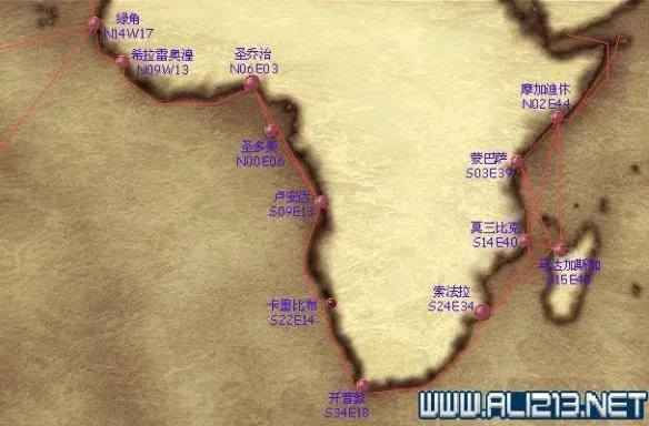 《大航海时代4威力加强版HD》港口地图坐标分布汇总 全港口分布